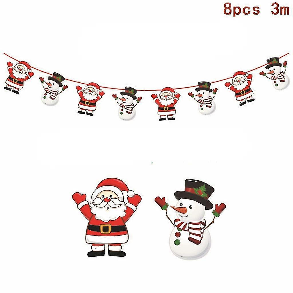 Jianghuo Christmas Door Wiszący baner Lalka Bez twarzy Wesołe Ozdoby choinkowe do domu Ozdoby świąteczne Pendan