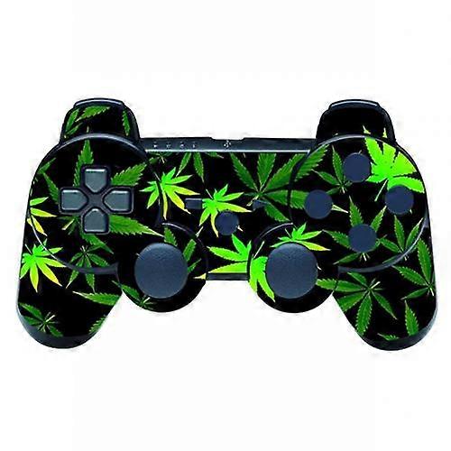 Green Leaf Sticker, Cool Skin, For Ps3 Controller, Playstation, Remote Control