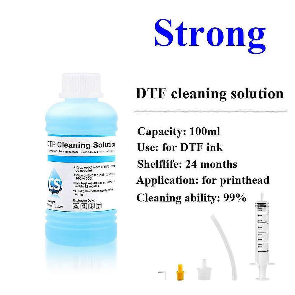 hg 最新 100ml 強力 DTF クリーニング液 エプソン DX3 DX4 DX5 DX7 DX9 エプソン L1800 L805 L800 1390 I3200 DTF インククリーニング用