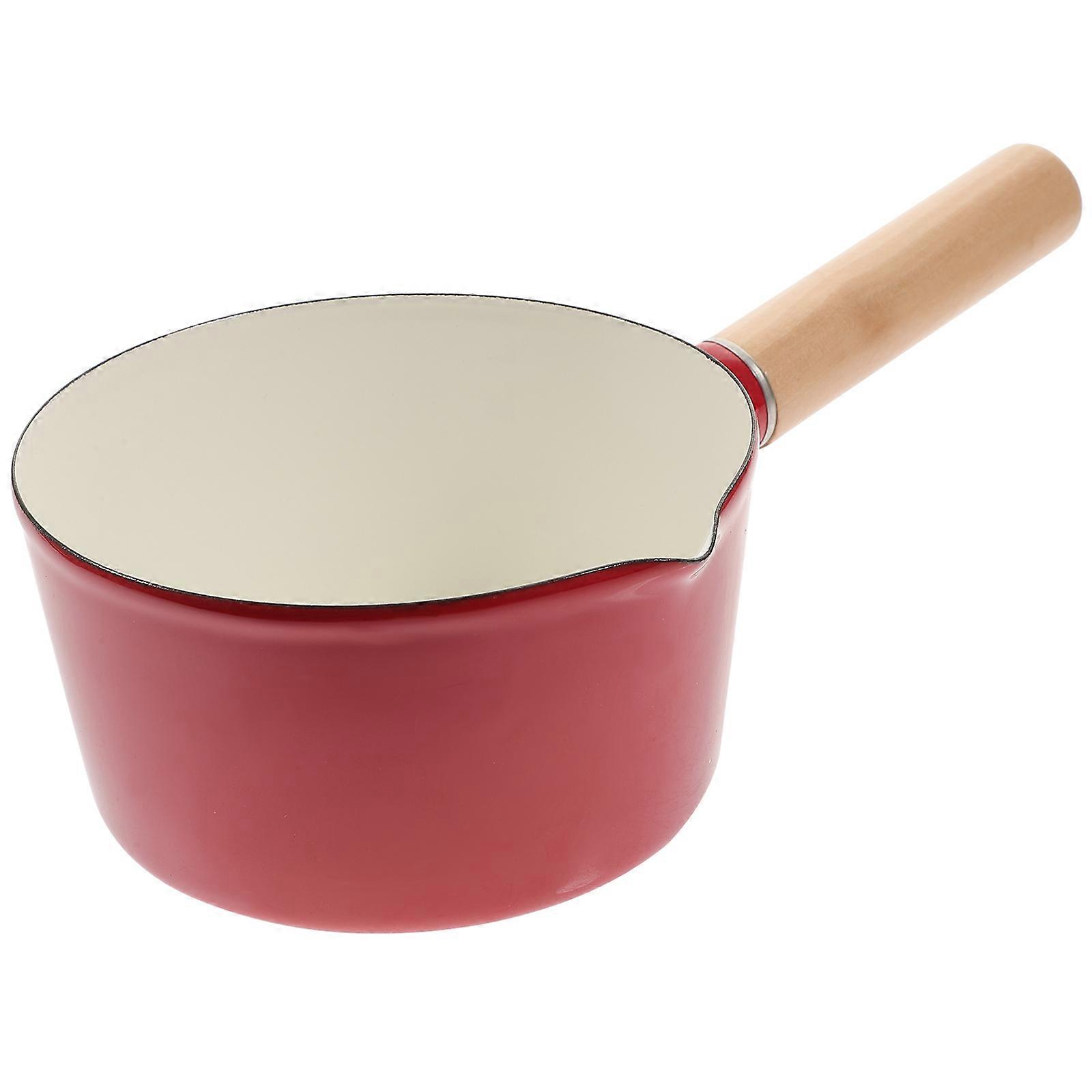 Non-stick Milk Pot Enamel Milk Pot Multi-function Saucepan Food Cooking Pot Kitchen Saucepan