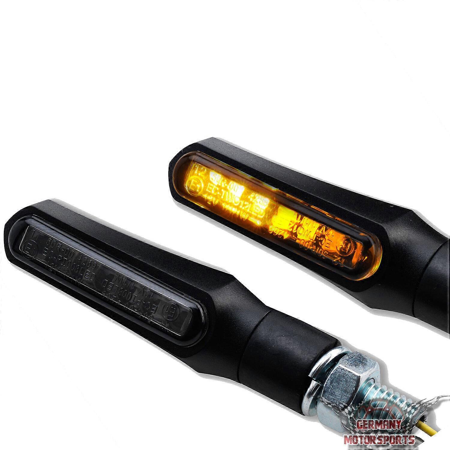 Motorrad LED Mini Blinker Frontblinker Heckblinker Miniblinker e~geprft schwarz NO.11926