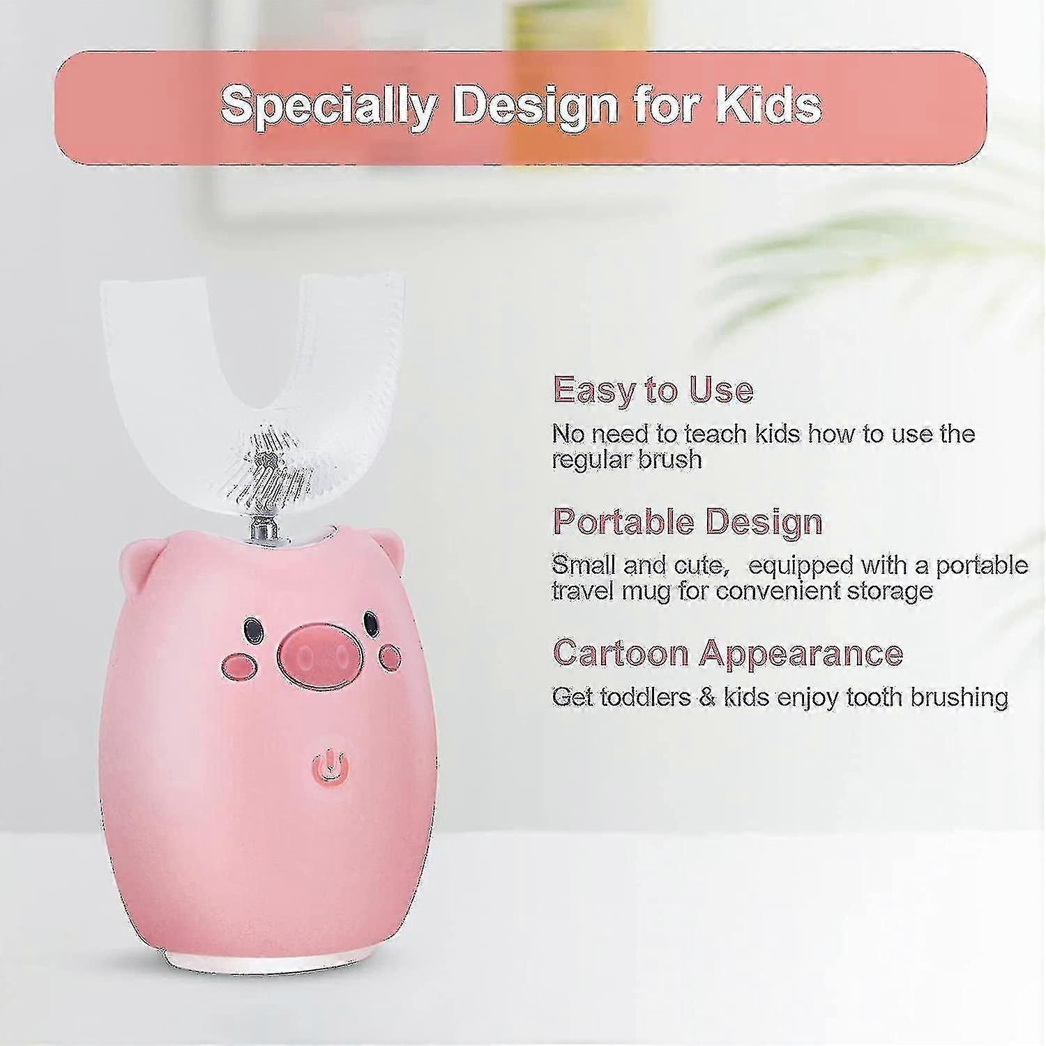 Electric Toothbrush For Children From 2 To 6 Years Old With Cup 3 Brushing Modes 45 S Timer For Auto