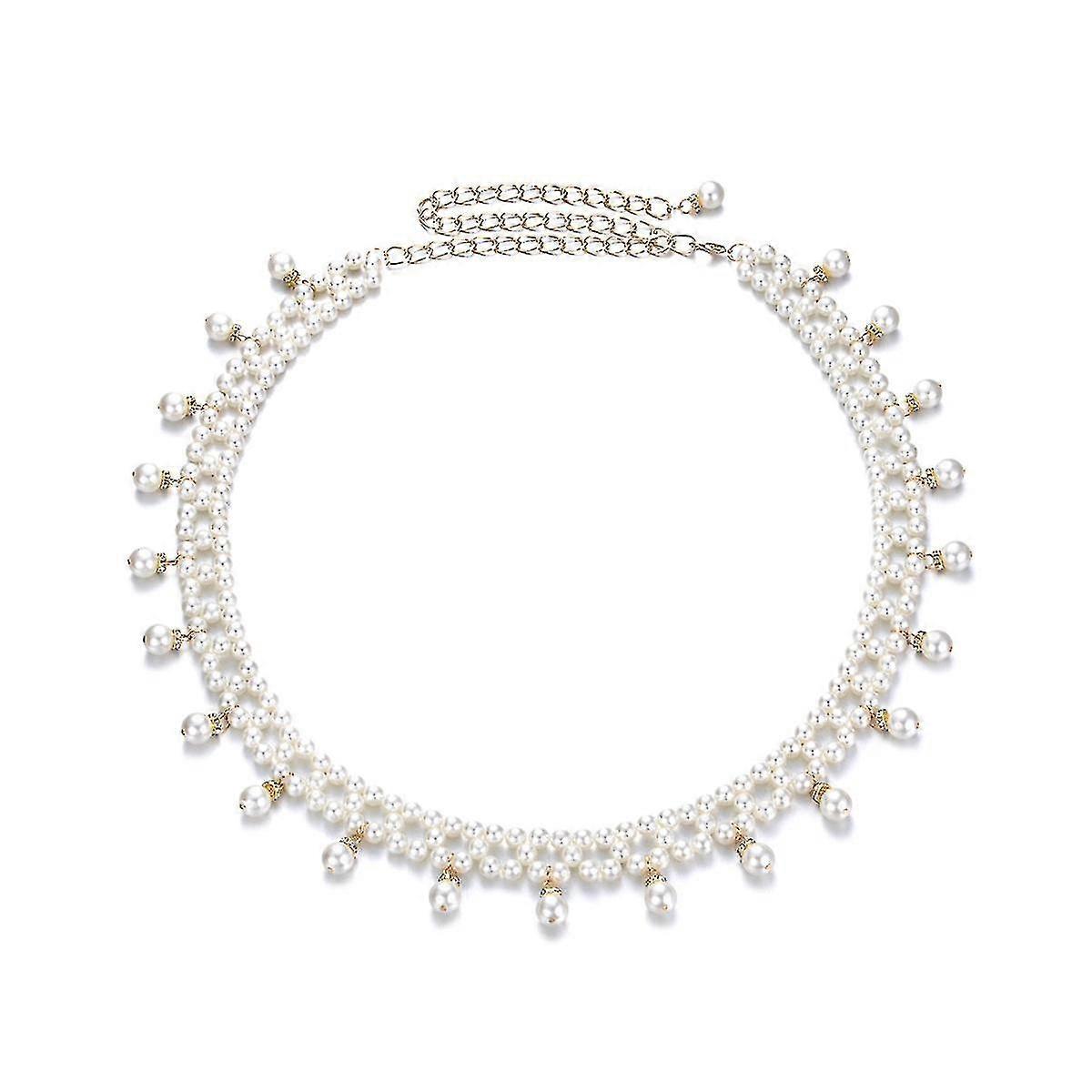 women's 45" pearl chain belt