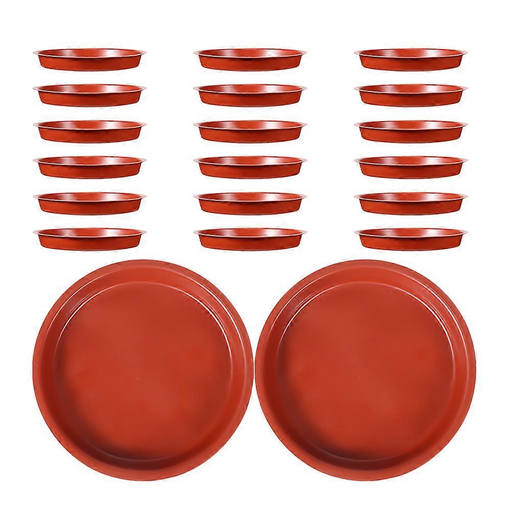 20Pcs Pot Saucer Round Shape Potted Plants Tray Plastic Plant Saucer Tray Bonsai Base Flowerpot Drip Plate