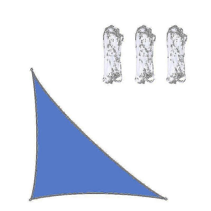 Toldo triangular impermeable para jardín, patio, piscina y camping, 3 x 3 x 4,3 m/4 x 4 x 5,7 m/5 x 5 x 7,1 m