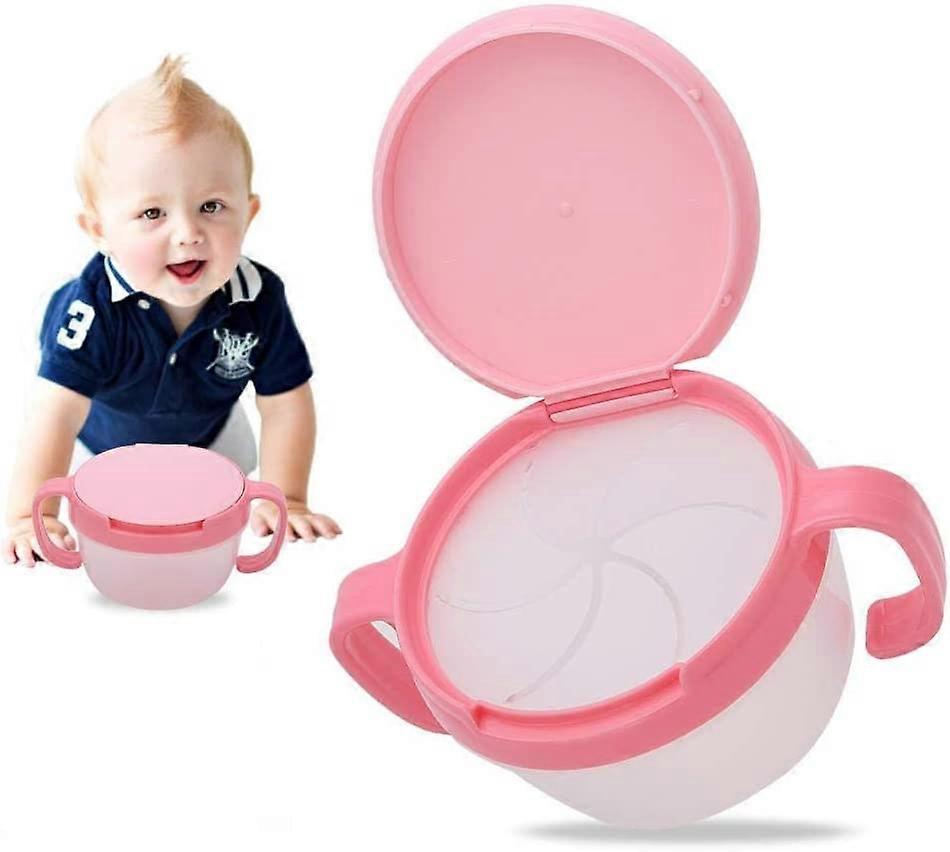 Baby Feeding Bowl Spill Proof BPA Free Dual Handle Lunch Containers(Blue)