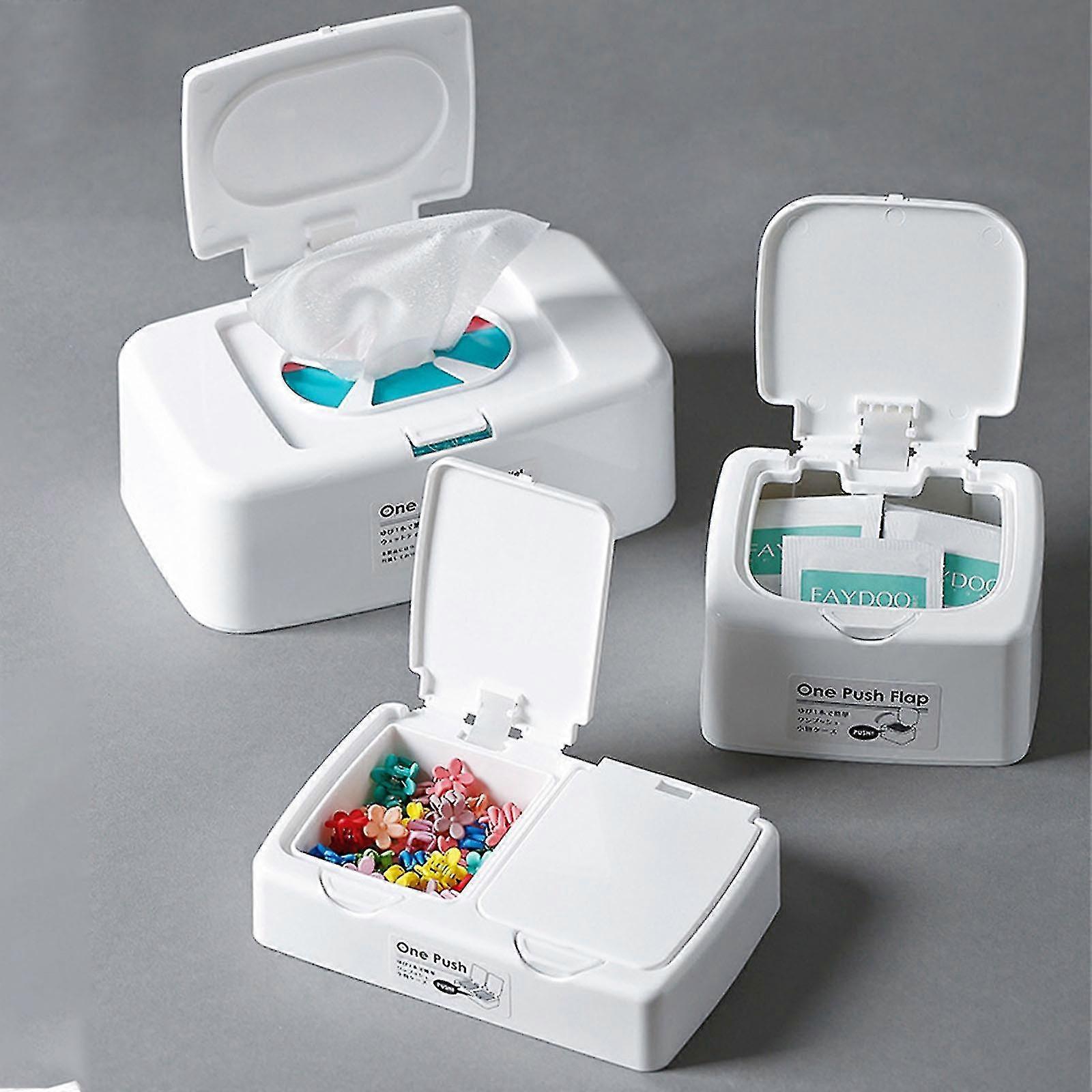 Press-type Wet Wipes Dispenser Box, Wet Wipes With Lid, Wet Tissue Box With Lid For Keeps The Wipes Fresh Dustproof