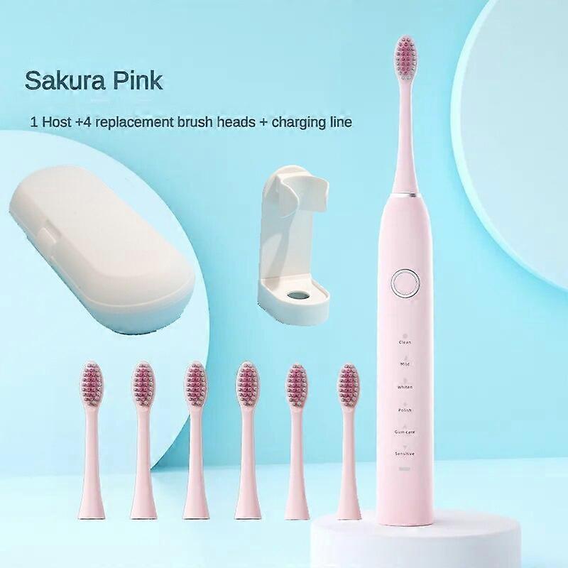 Electric Toothbrush w/ Travel Case Dupont Soft Bristles IPX7 Vibrating ...