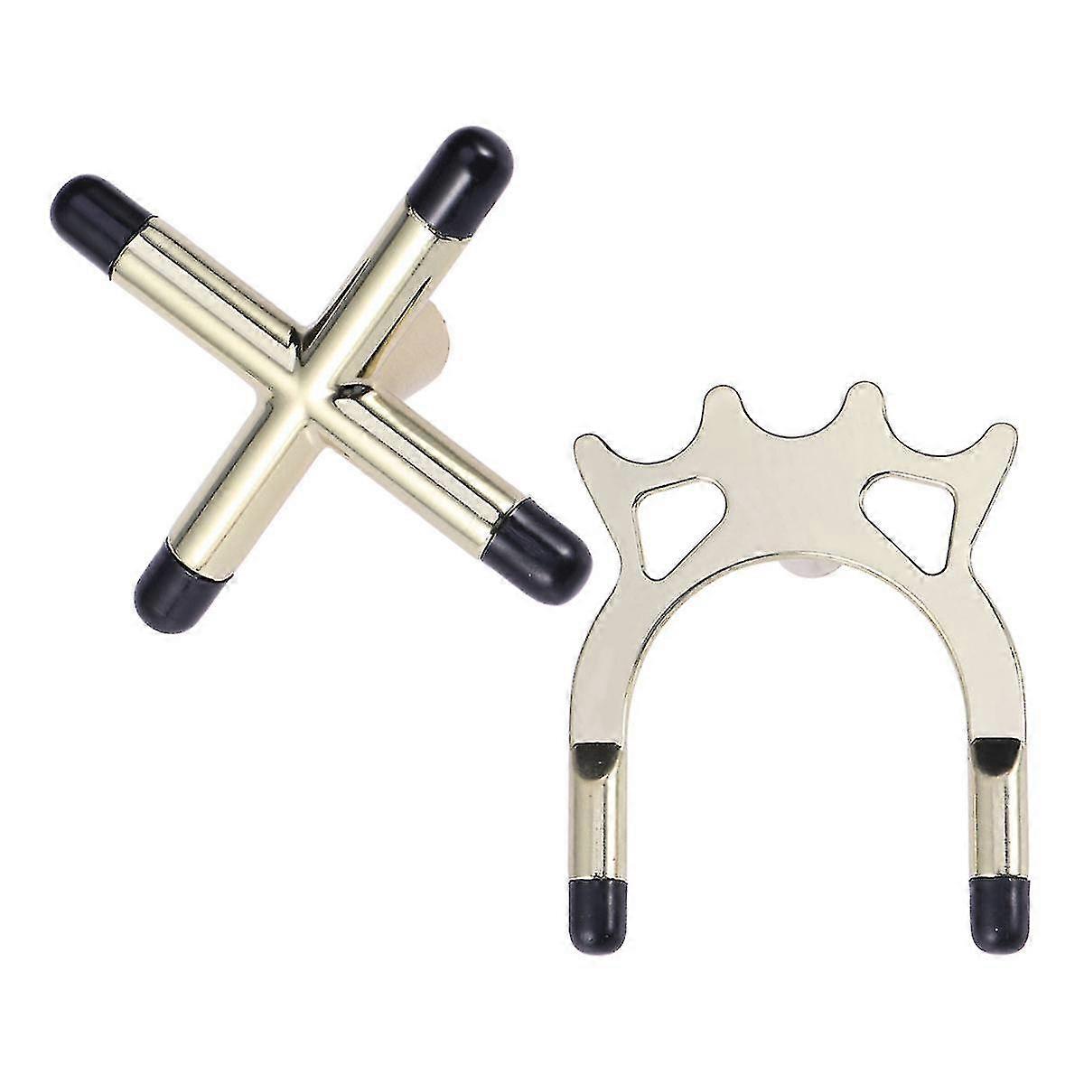2 Pcs Snooker Billiards Cue Racks Bridge Head Cross Holders Antlers Rod Pool Cue Stick Holders Pool Table Accessory-dwdz