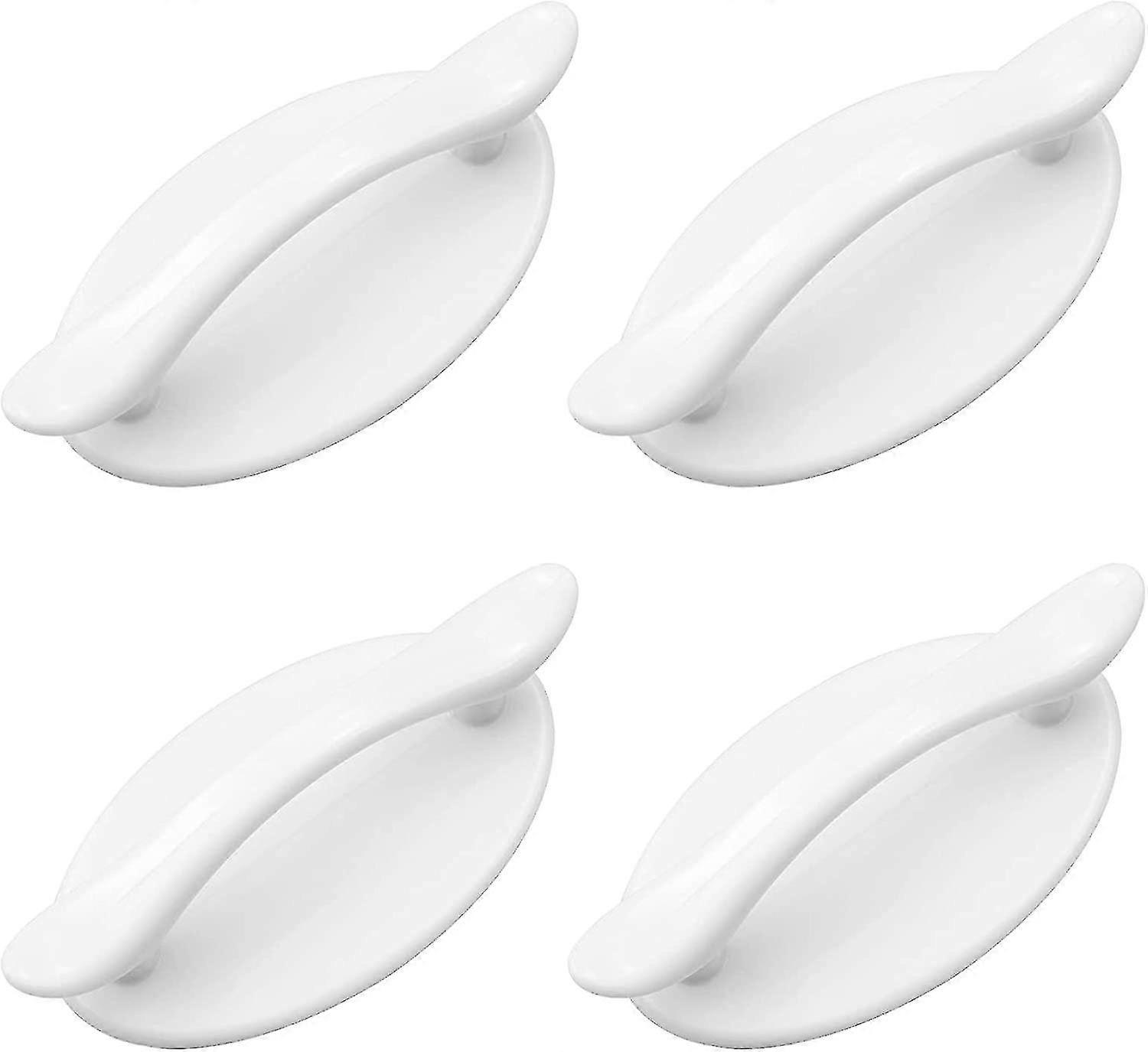 2024 4 Pieces Self Adhesive Plastic Door Handles Self Adhesive Cabinet Handle Window Adhesive Handle