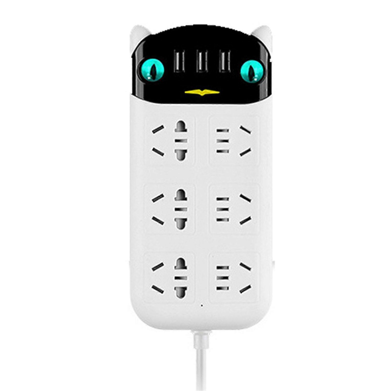 רצועת חשמל יציאת USB רב תכליתית ABS רצועת שקעים מעכבי בעירה למשרד הביתי תקע CN 220V