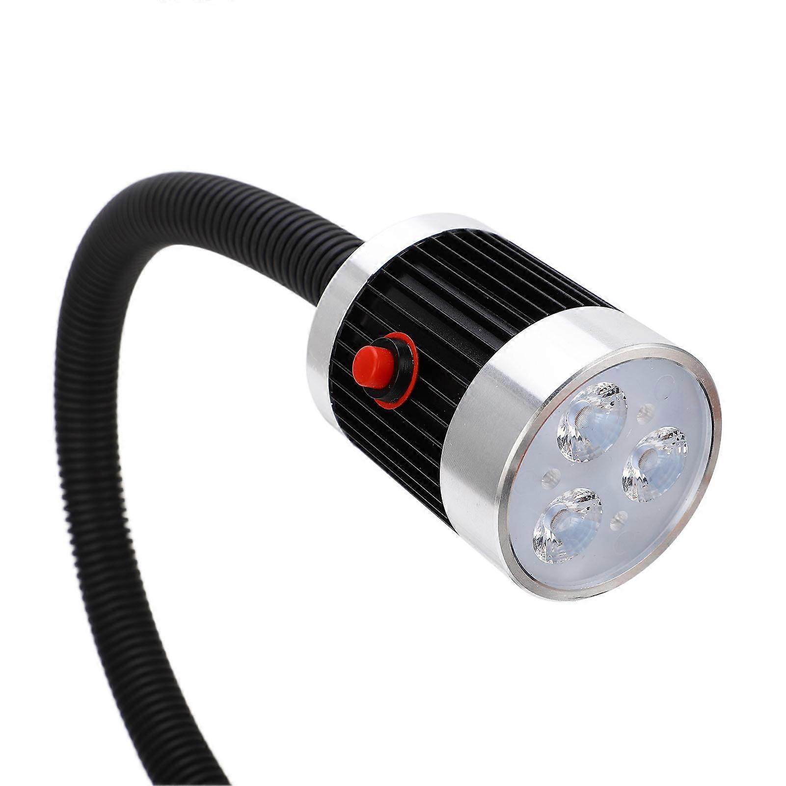 Round Magnetic Base Gooseneck Light Industrial LED CNC Machine Tool Lathe  Work Lamp AC220V 3W, image size:1601x1601