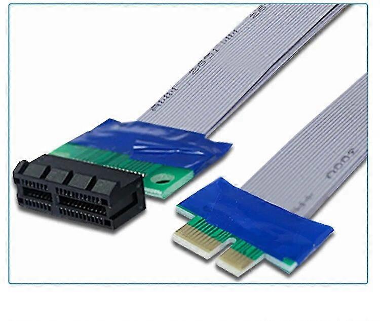 PCI Expres x1 PCI E Riser Card Extender Extension Ribbon Flex Relocate Cable