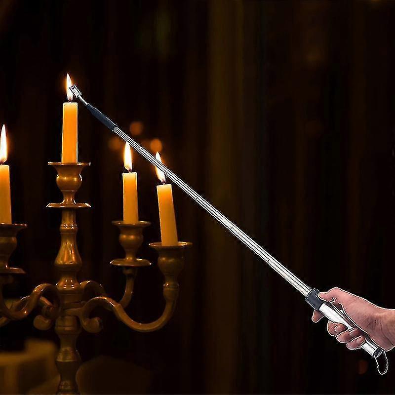 70cm Churrasco Vela Usb Isqueiro Comprimento ajustável cozinha à prova de vento isqueiro Plasma Pulse Power Arc