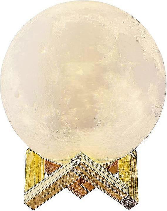 3d Moon Light, 15cm/5.9" Diameter, Usb Rechargeable Moon Night Light