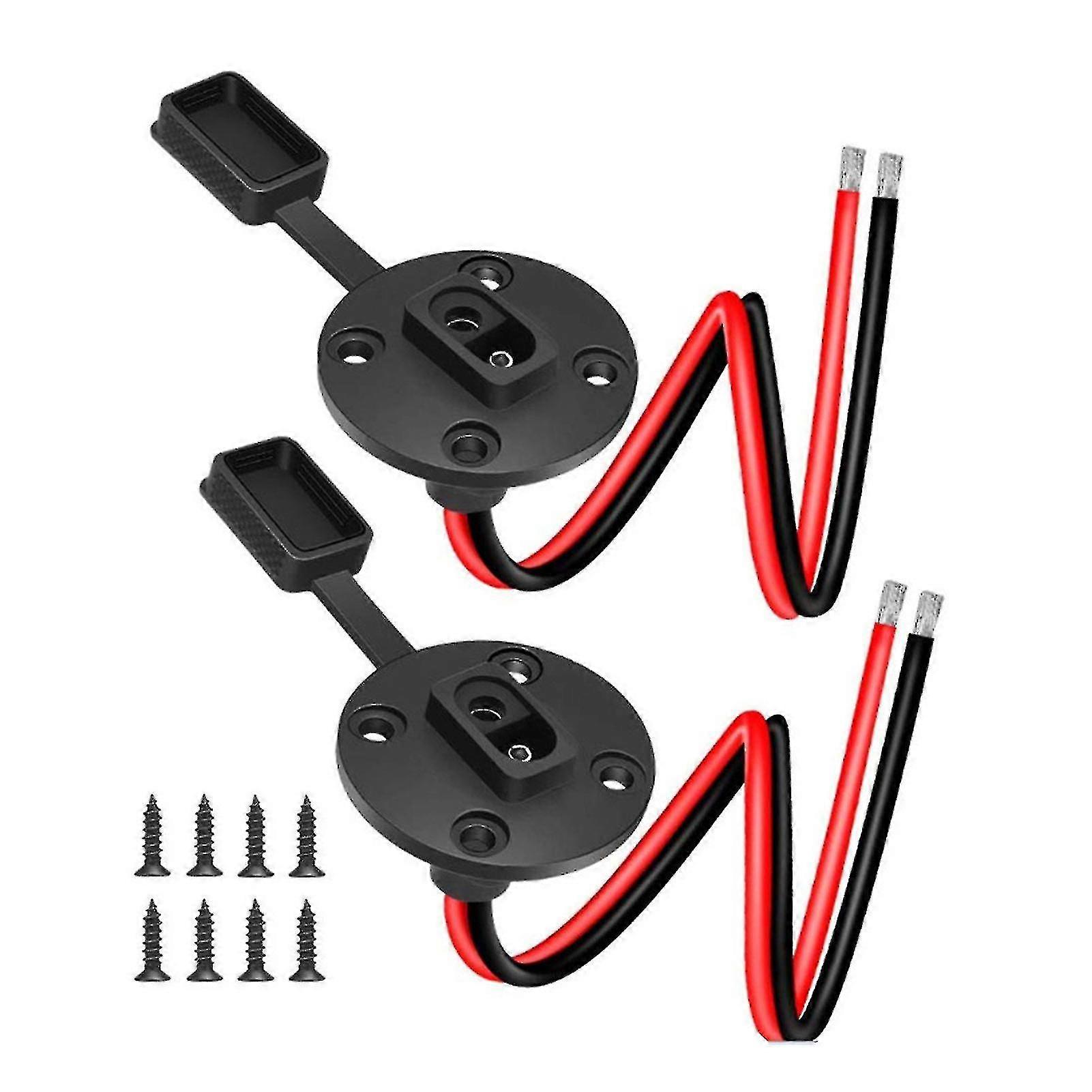 Cable Quick Connect Solar Generator Battery Charger Connector With 8 Screws