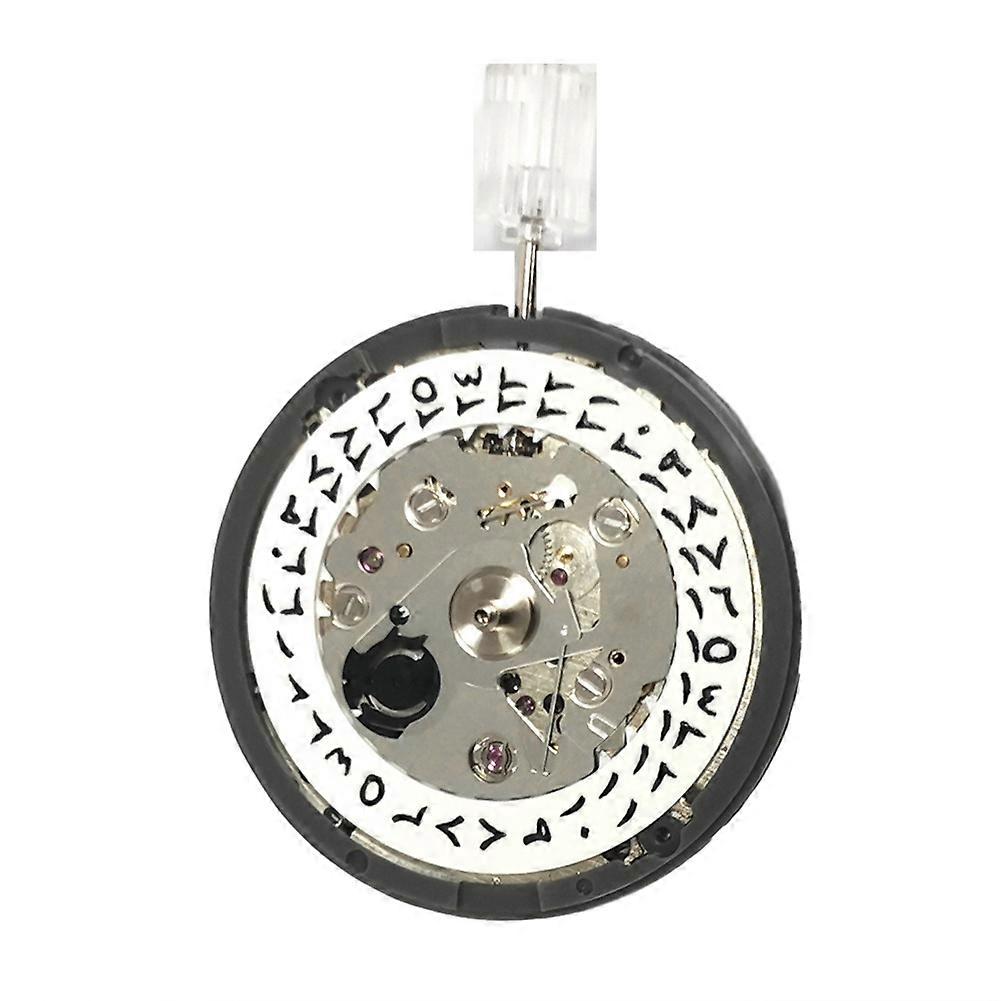 Arabisch NH35 Automatische mechanische Uhrwerkscheibe bei 3.0 Mod Replace Mechanismus NH35A 24 Juwelen Hohe Genauigkeit Weiß
