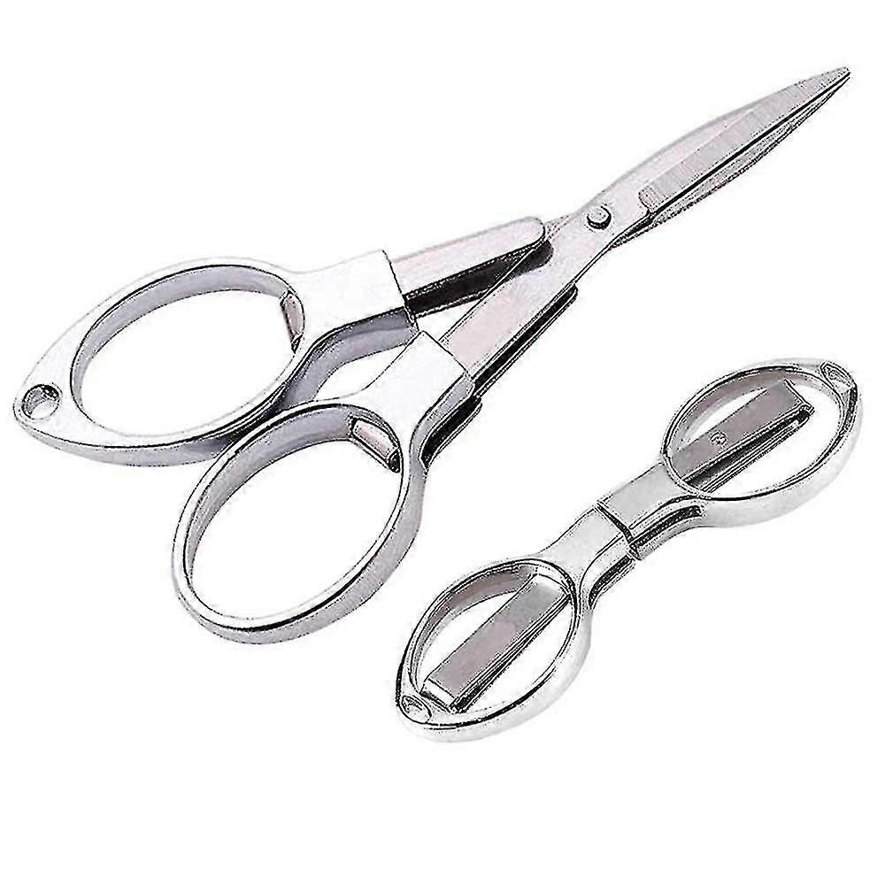 Stainless Steel Folding Scissors Retractable