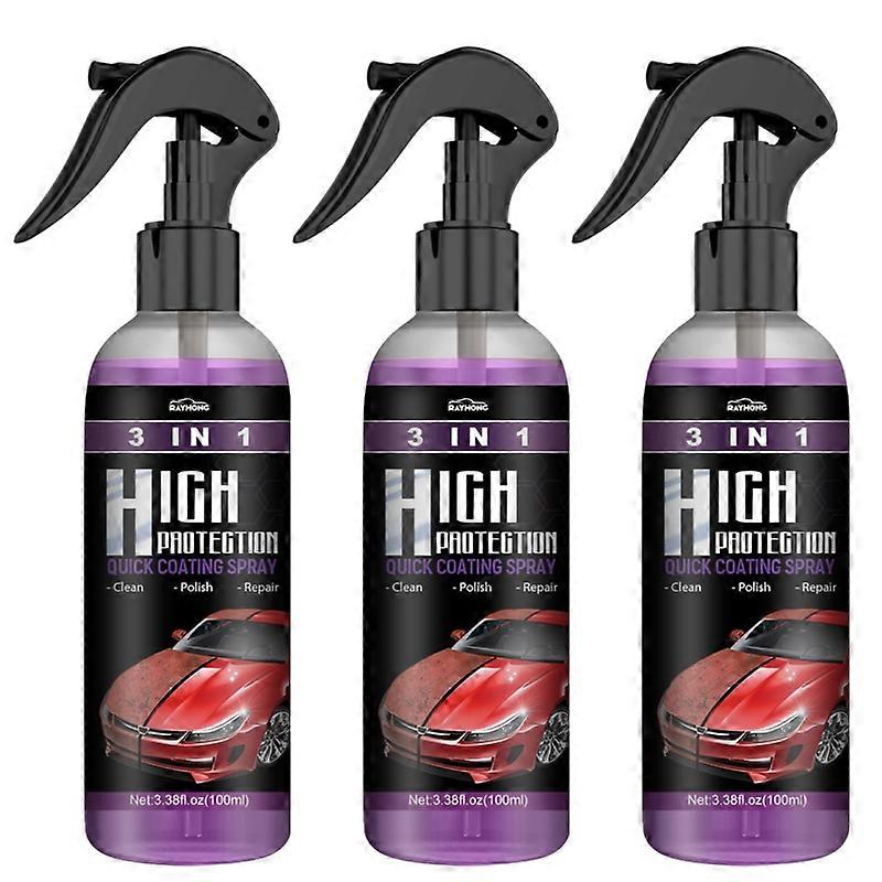 100 ml de alta protección Quick Car Ceramic Coating Spray 3 en 1
