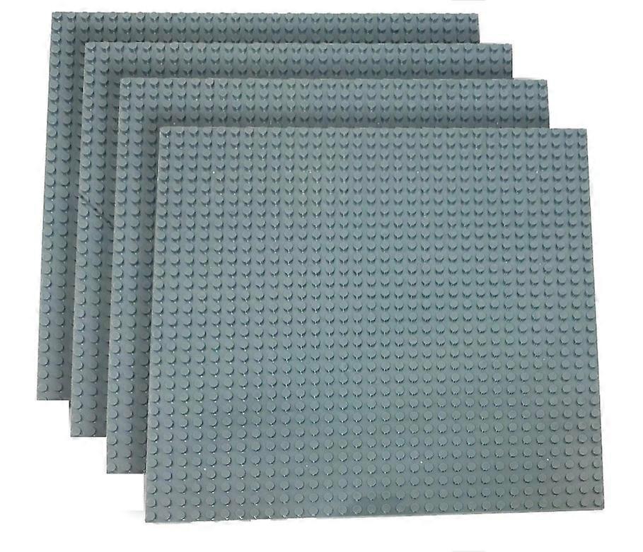 4 stk store bundplader Mursten byggeplader Plader til piger drenge 32 x 32 knopper eller 10 x 10 tommer