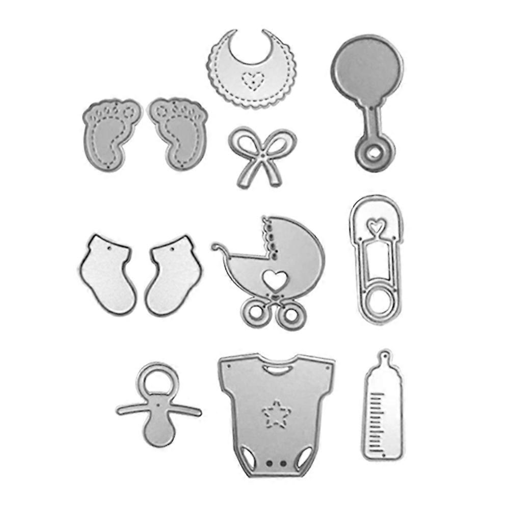 Baby Bib Socks Clothes Cutting Dies DIY Scrapbook Paper Cards Template Stencil
