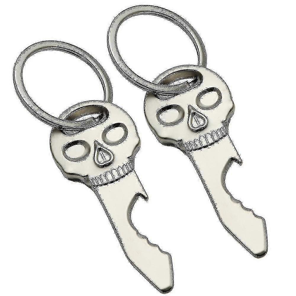 Bottle-opener Skull-head Charm Keyring Multi-function Bottle Opener Ke