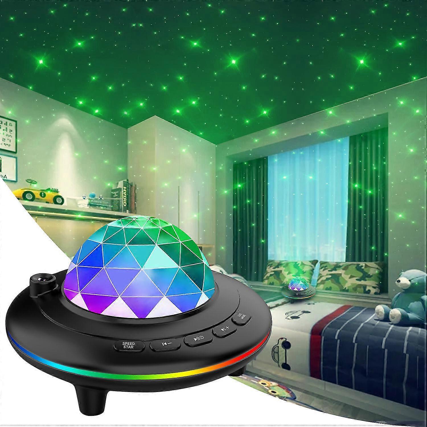 Ufo Bluetooth Music Star Projector, Star Galaxy Led Projector Lamp, Green Light