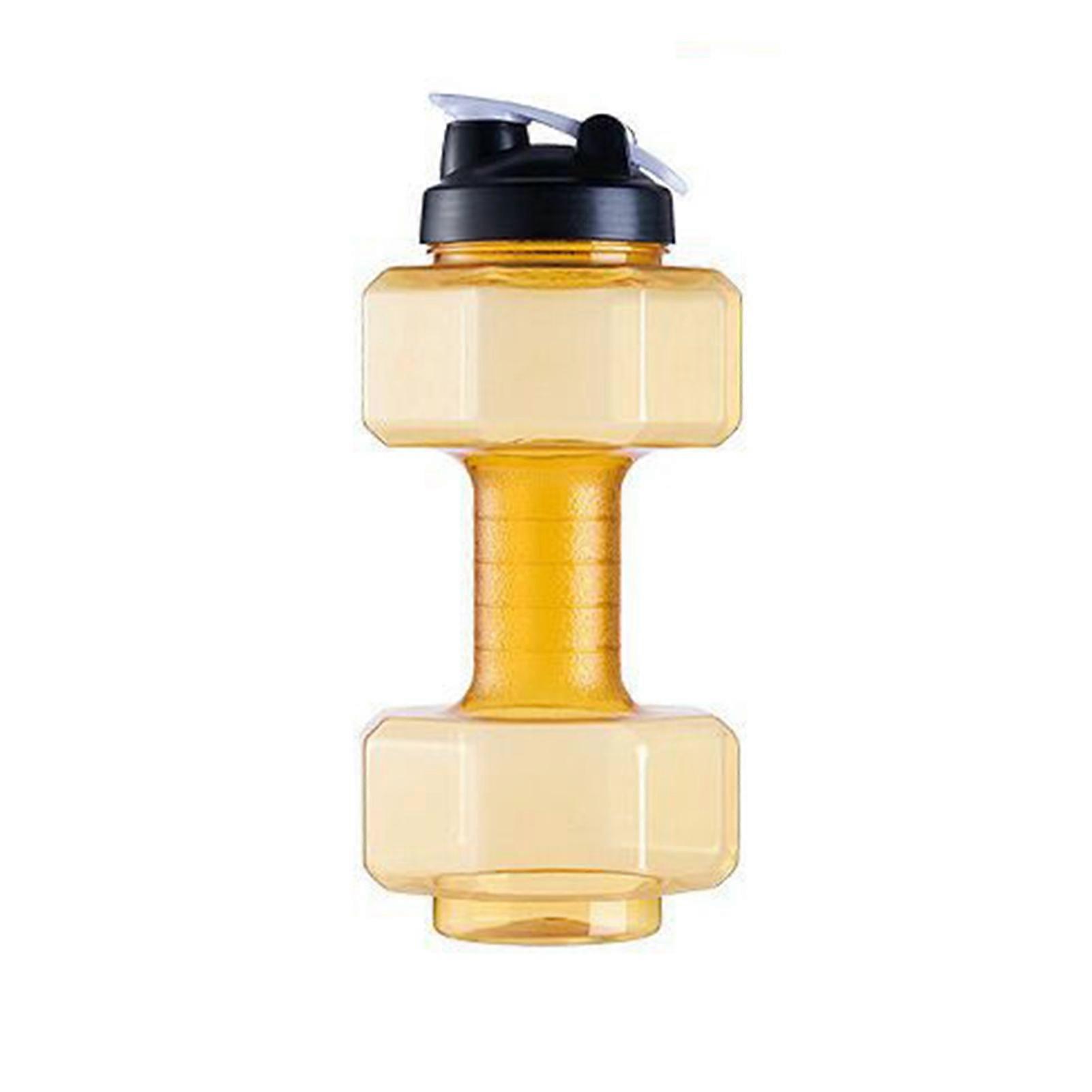 Kaesi 2500ml Dumbbell Cup Thickened Non-slip PP Large Capacity Water Bottle Fitness Kettle for Gym