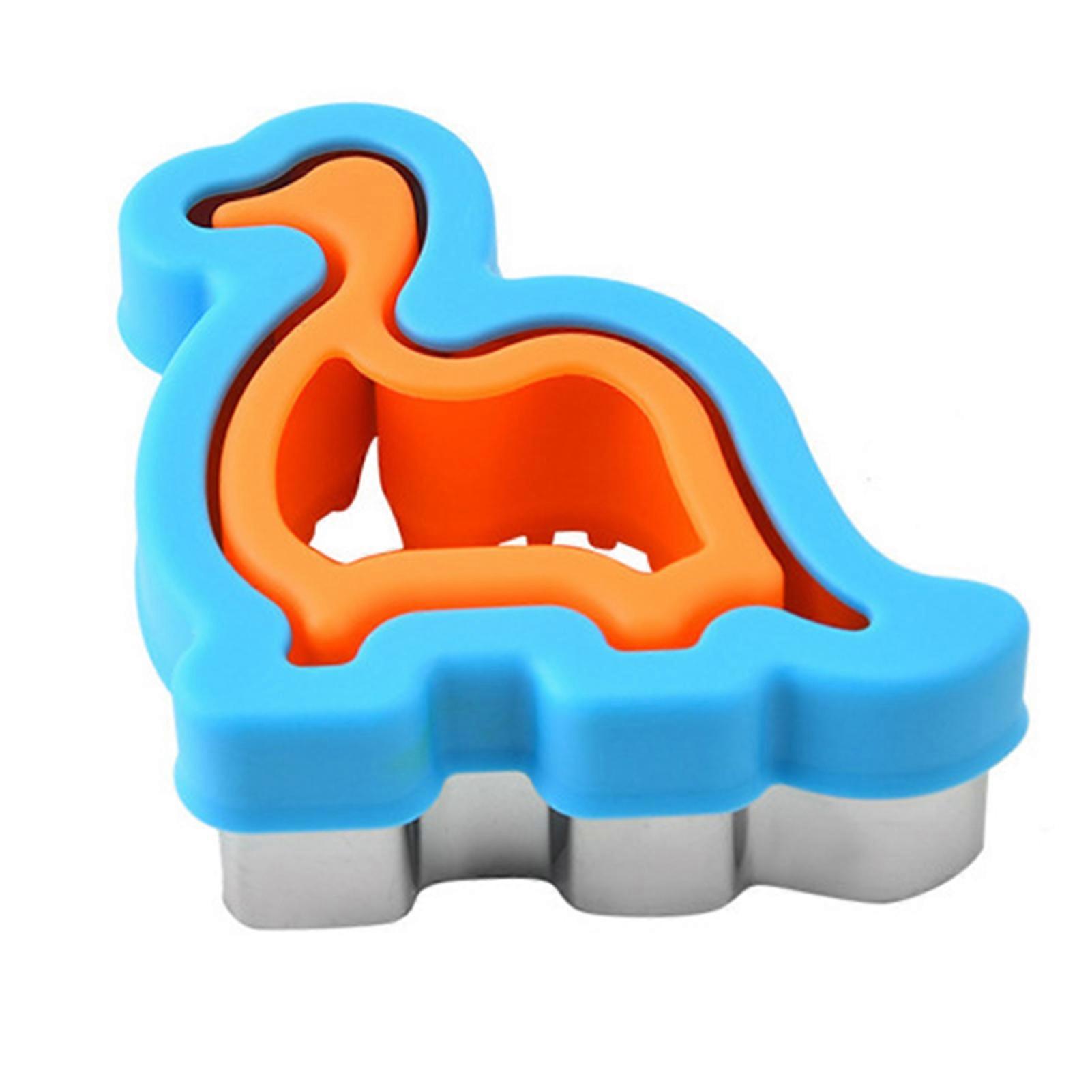 Stainless Steel Sandwich Maker Mold Cute Heart Star Round Dinosaur Shaped Baking Cookies Slicer Tool Toast Bread Sealing Cutter for Peanut/Butter/Jell