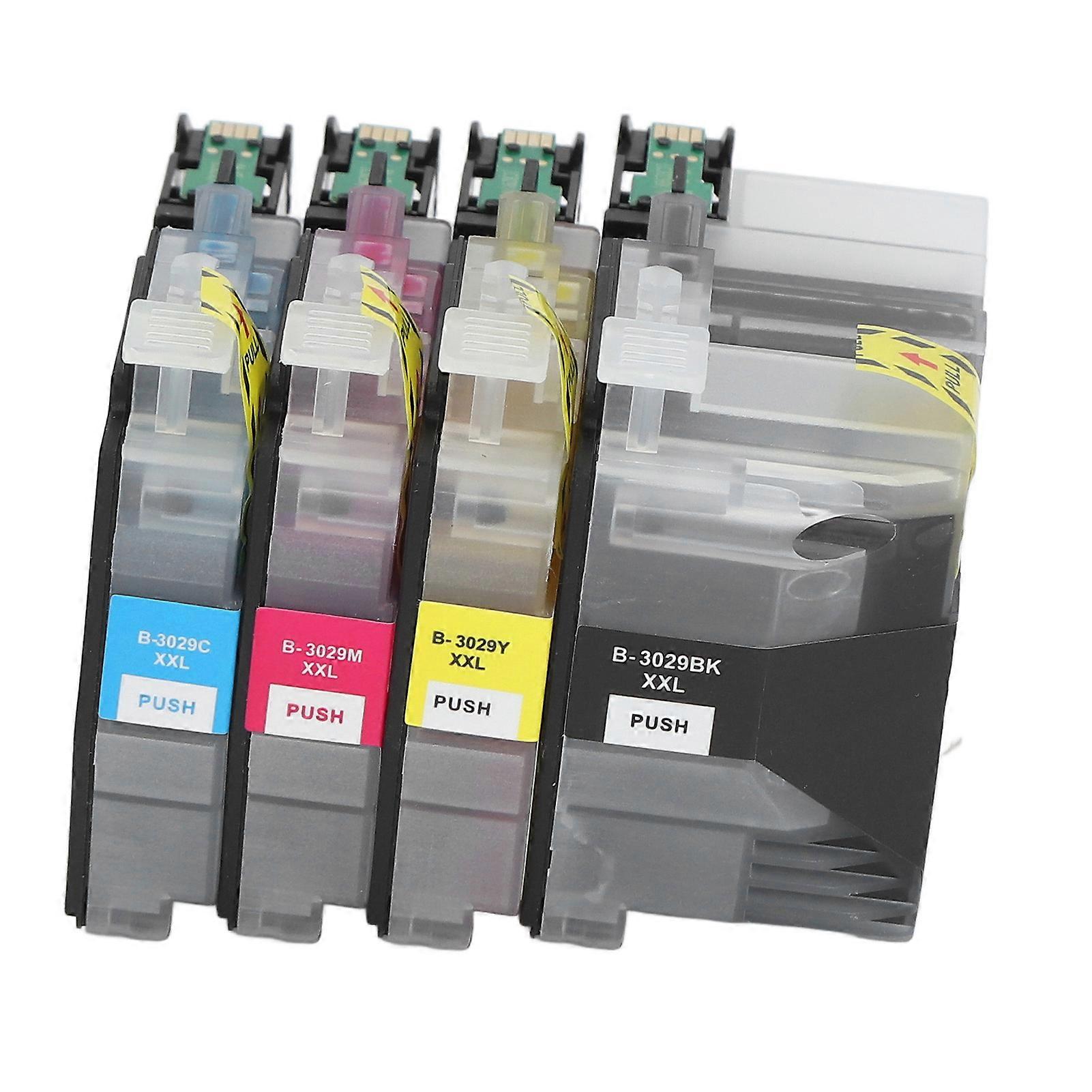 4Pcs Ink Cartridge BK C M Y Smoothly Output Clear Print Printing Cartridge with Ink for MFC J5830DW Printer
