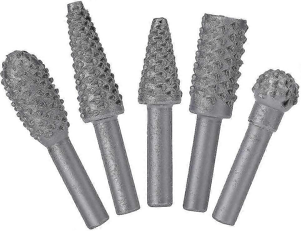 Rotary Burr Set Power Tools Wood Grinding Solid Steel Rasp Carbide Wood Carving Tool For Drill Bits For Polishing And Engraving Shibaod