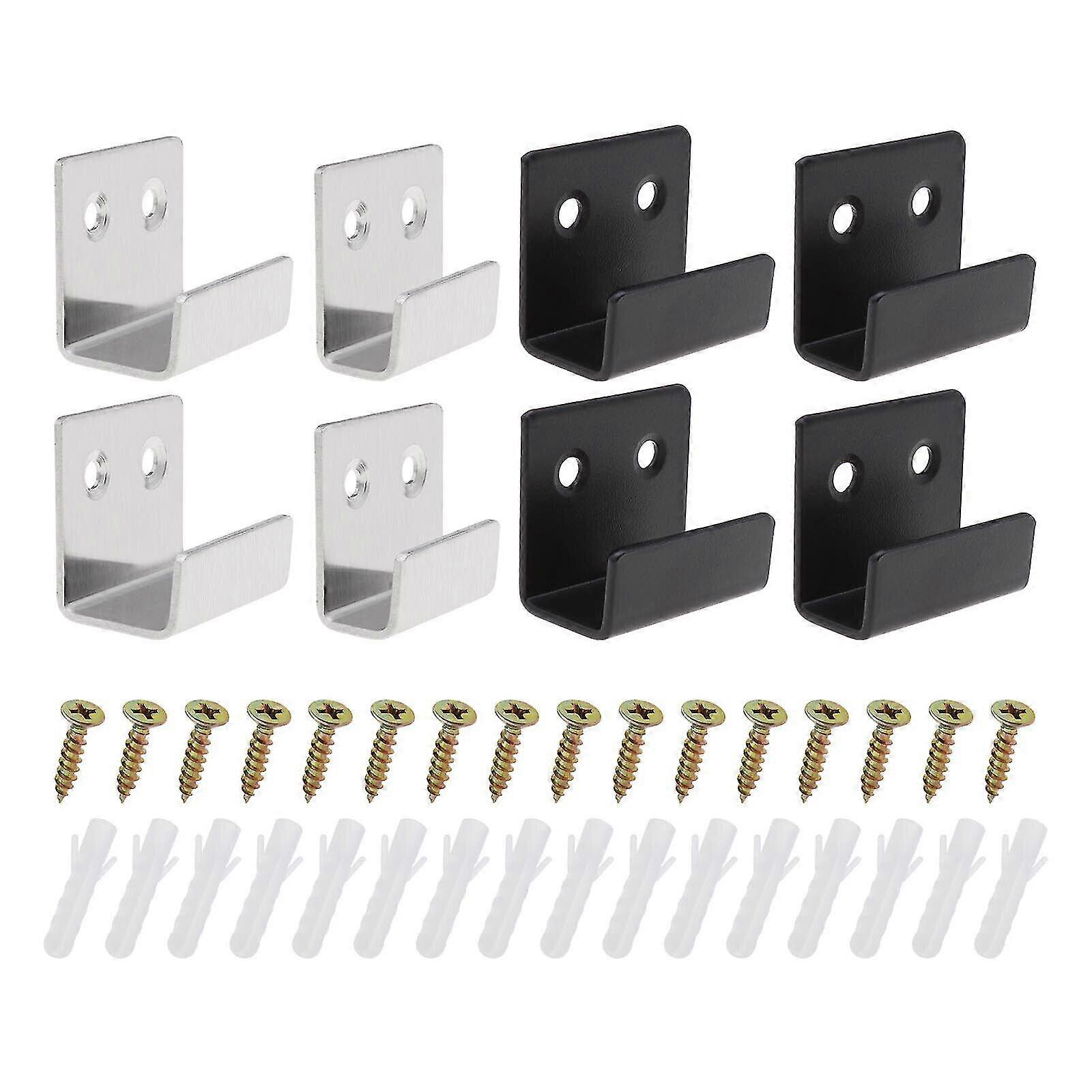 Ceramic Tile Display Bracket Board Holder Mirror Hanger( Black/silver) (20pcs)