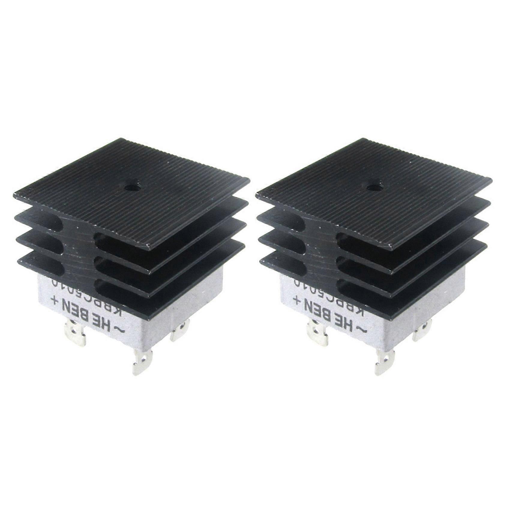 2X 50A 1000V Metal Case Bridge Rectifier with Heatsink