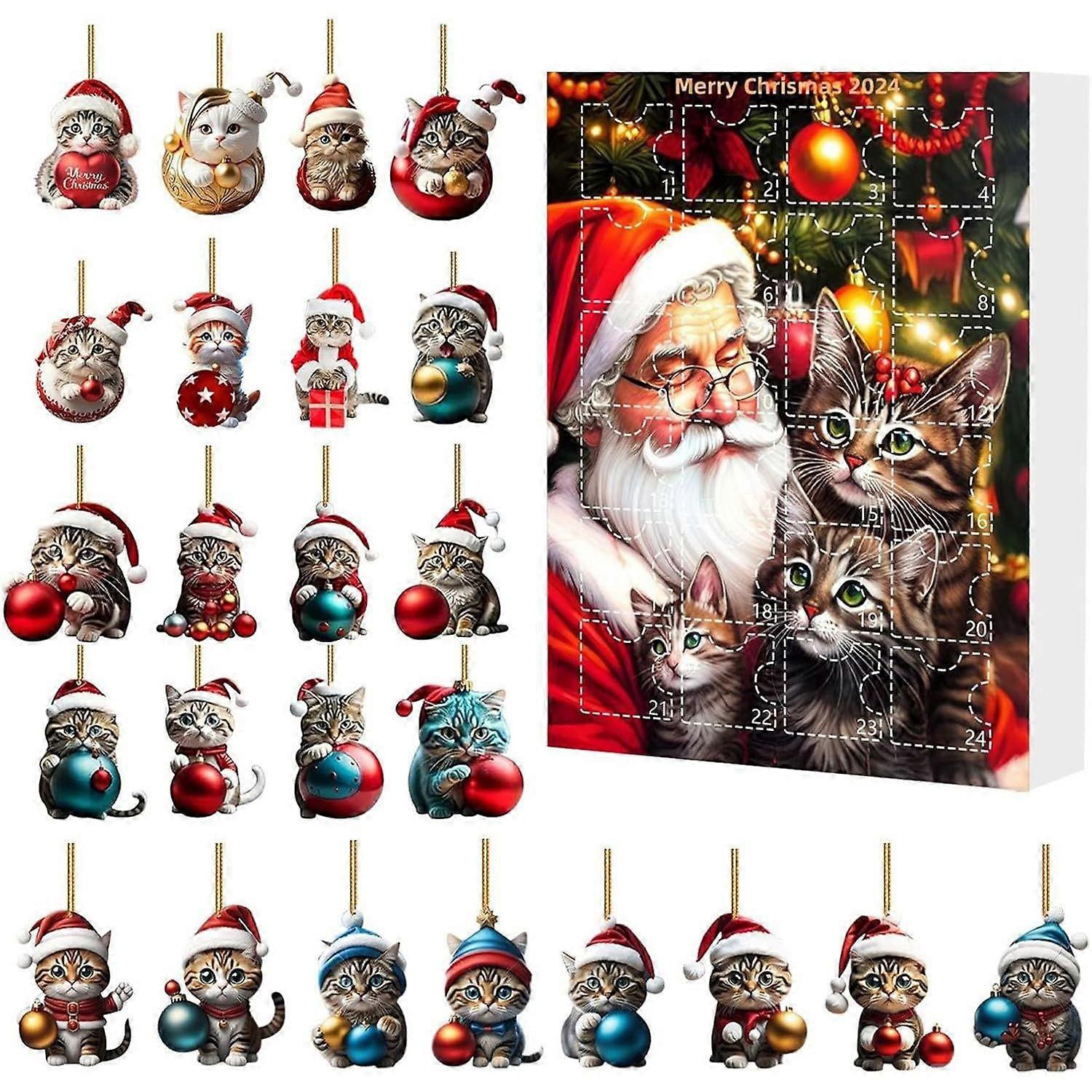 Delightful 2024 Cat Advent Calendar - 24 Days of Countdown Joy & Festive Fun