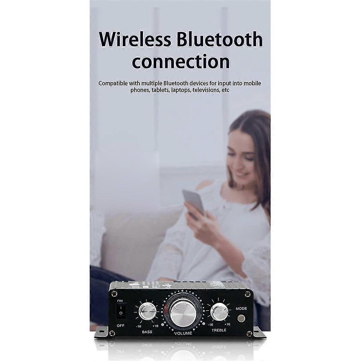 12v Power Amplifier Small Car Audio Power Amplifier Bluetooth Speaker Home Audio Power Amplifier Car Audio
