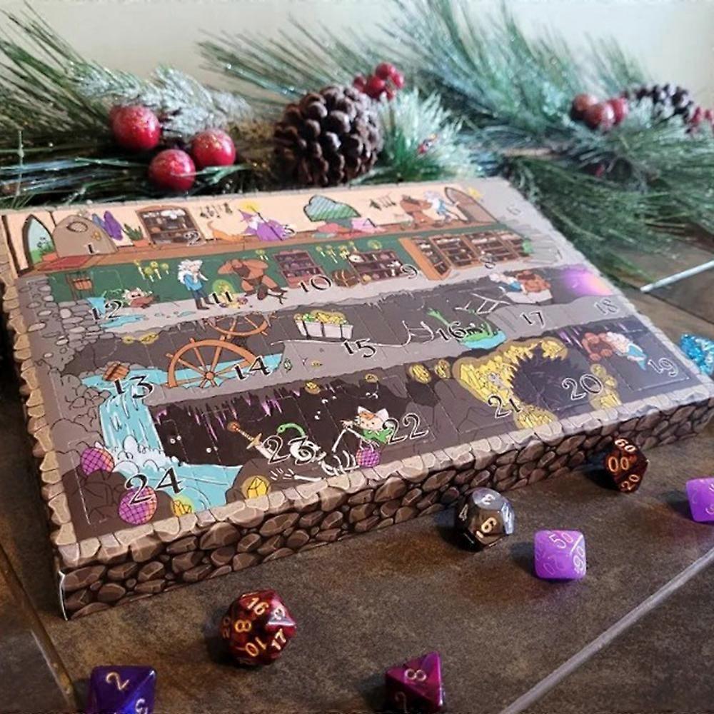 2024 Dice Advent Calendar,24 Days Christmas Countdown Calendars