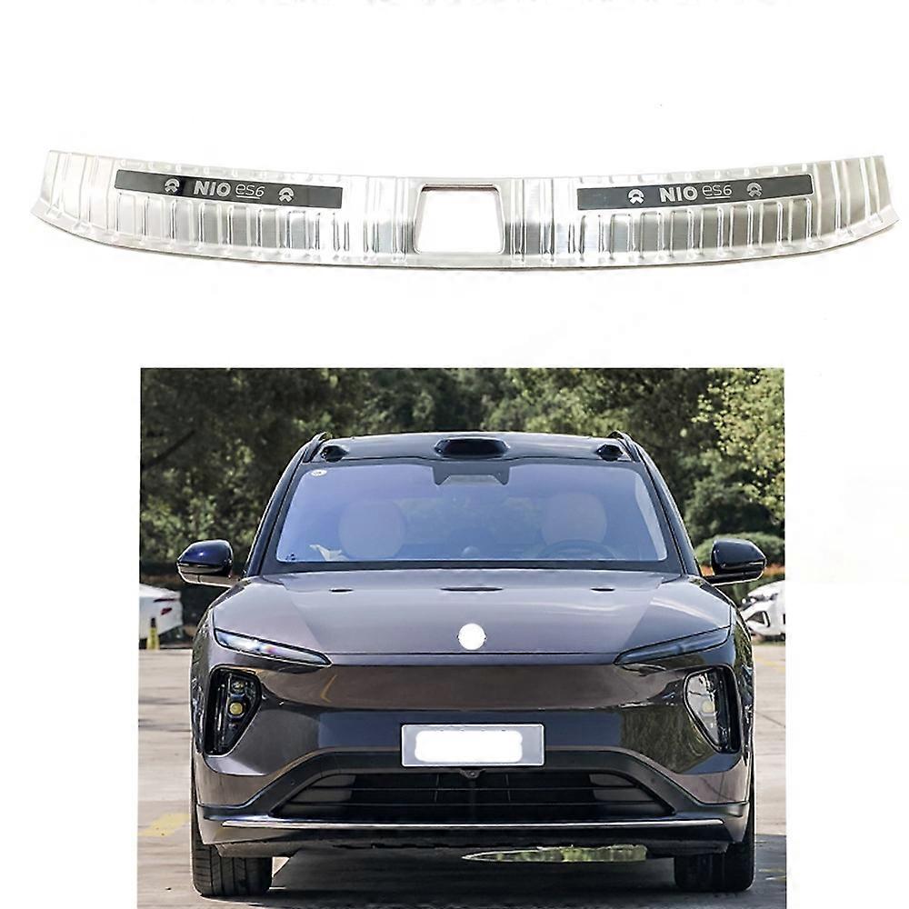 Car Accessories For 2023-2024 NIO ES6 Steel Inner Rear Bumper Protector Scuff Guard Cover Auto Parts