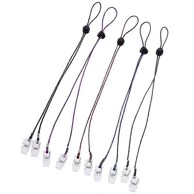 1 set 10 pcs adjustable napkin clips practical bib holders (assorted color)