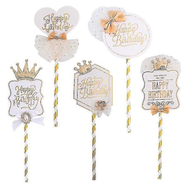 5pcs Birthday Cake Picks