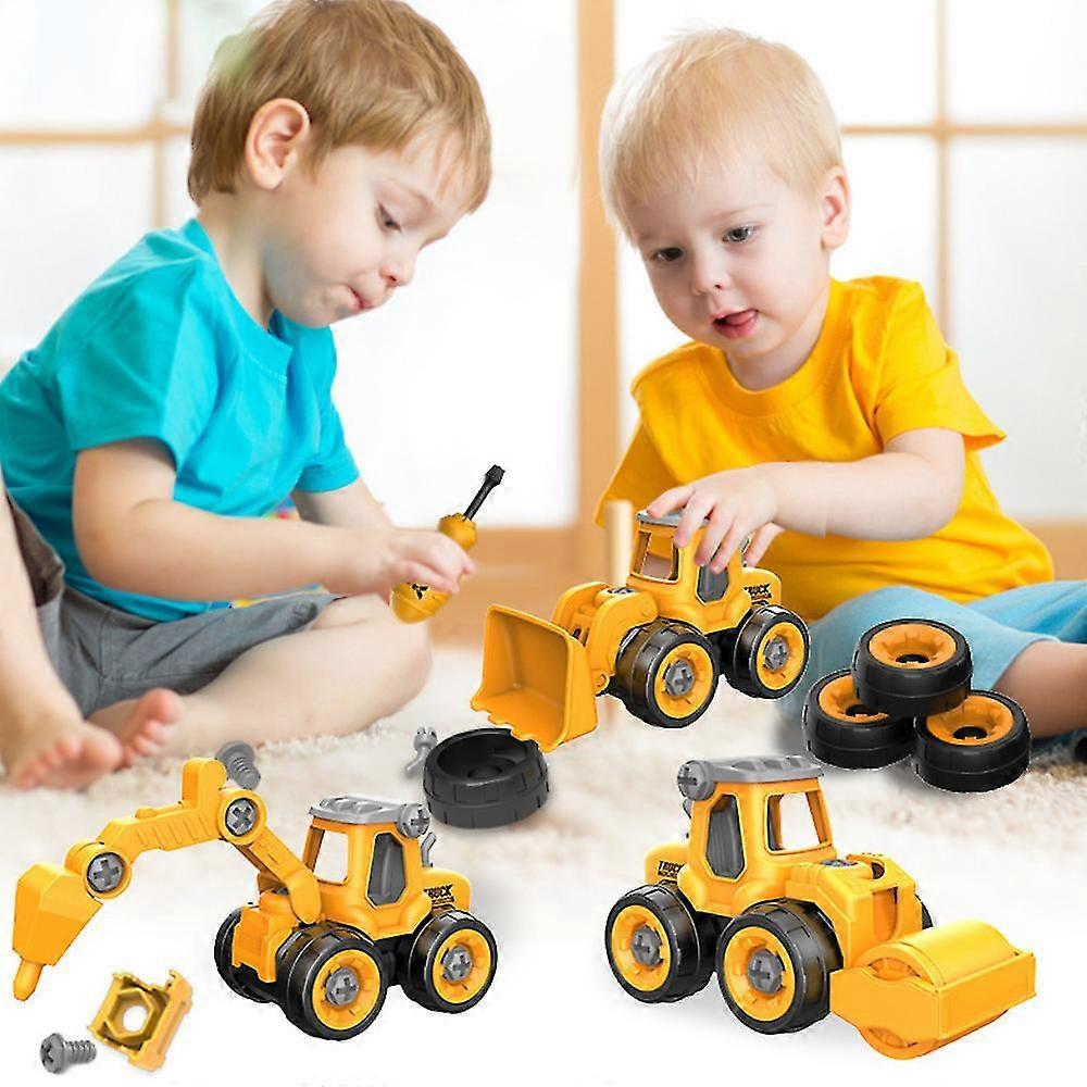 Diy Loading Unloading Engineering Truck Excavator Car Model Boys Creative Toy