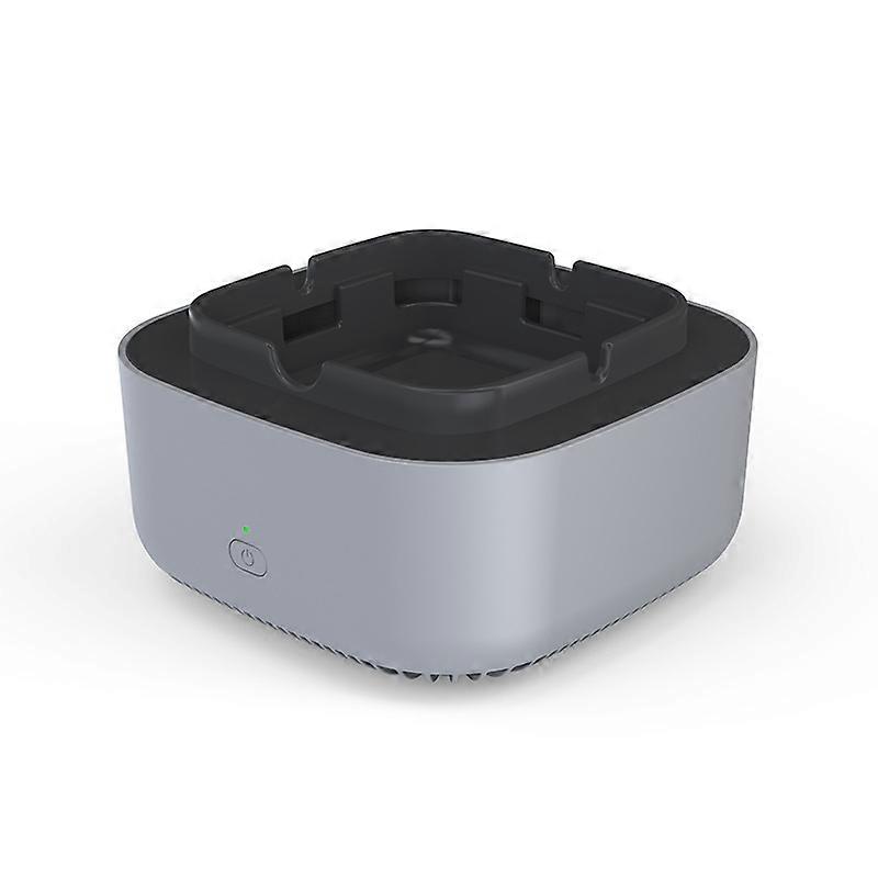 Direct Suction Smokeless Ashtray 360 Degree Surround Air Purifier Automatic Shut-down 600mAh Ashtray Air Filter for Home grey