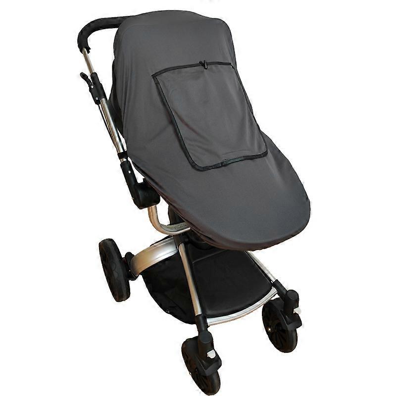 Baby stroller sun visor (gray), baby and toddler sun visor with observation window, universal baby stroller, sun protection against UV rays, baby stro