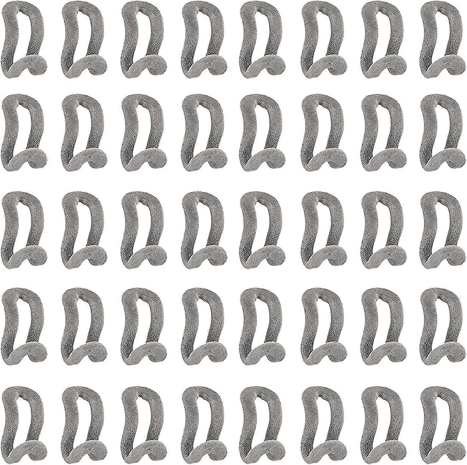 40 Pcs Mini Flocking Hooks, Non-slip Flocking Connector Hooks (grey)