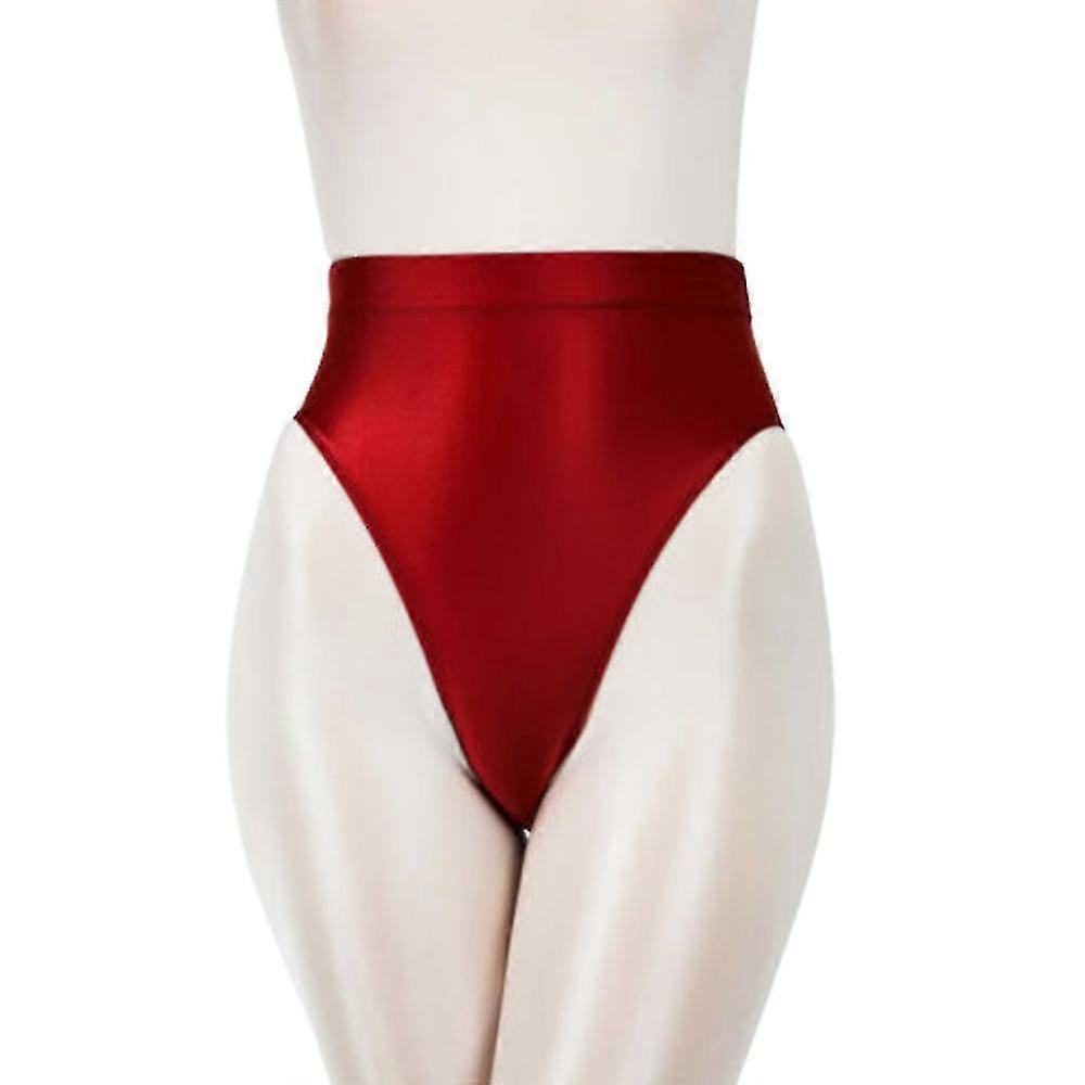 المرأة الساتان شورت حريري عالية الخصر Knickers الملابس الداخلية سراويل داخلية