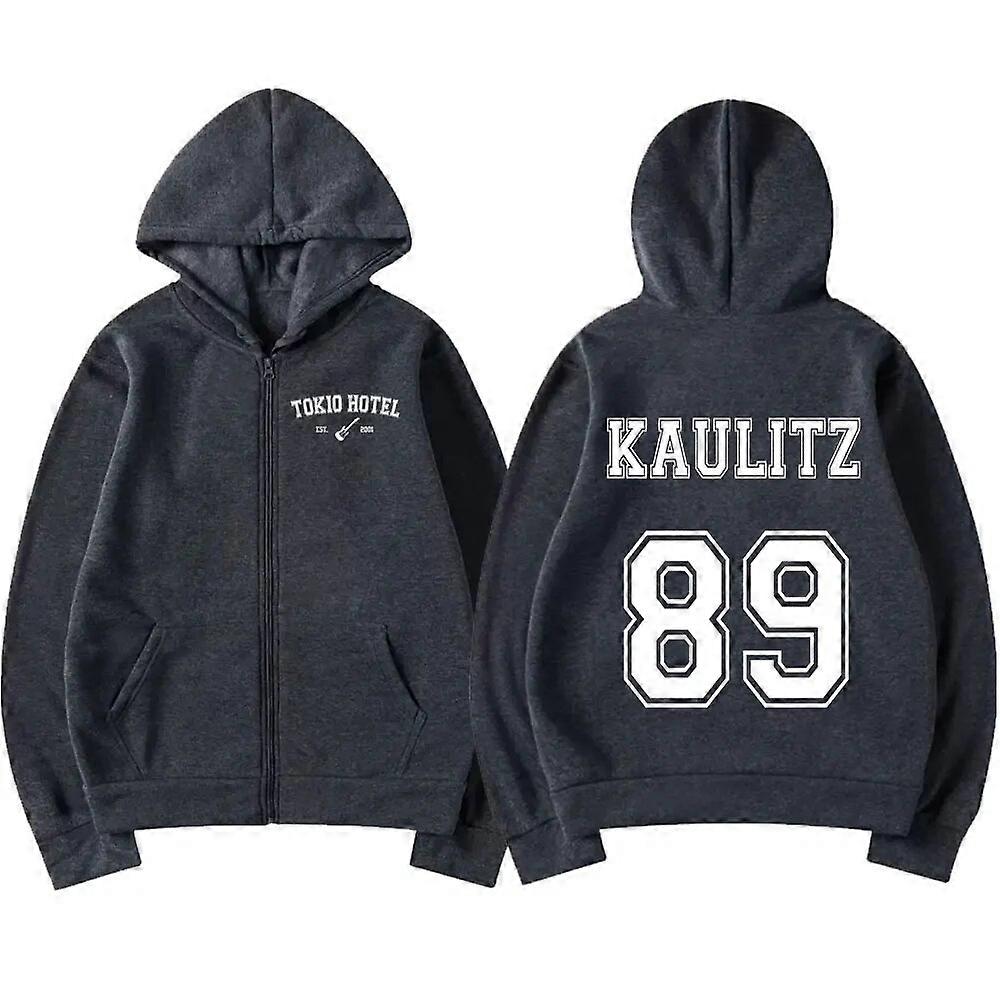 Rock Band Tokio Hotel Kaulitz Sudadera con capucha con cremallera