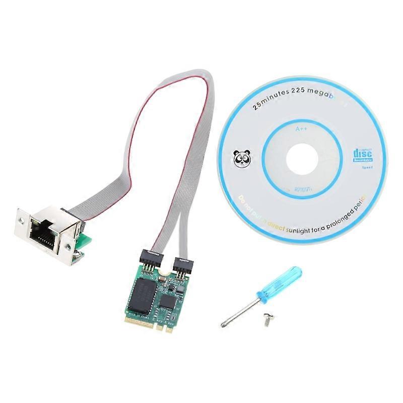 for M.2 A for Key and E for Key to 1 Port 2.5G 100Mbps Gigabit Ethernet NIC Netw