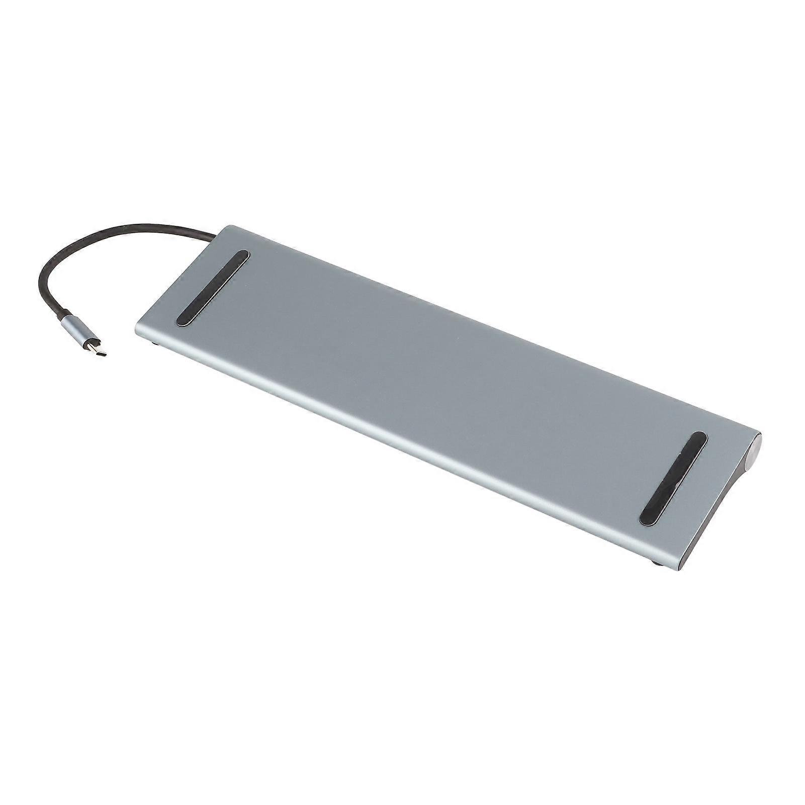 High-Res 11-in-1 Laptop Multifunction Type-C Dock with 4K Display Interface