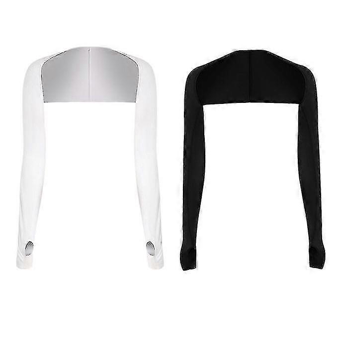 2pcs Shawl Arm Sleeves Sun Protection Shawl Com Furo Para