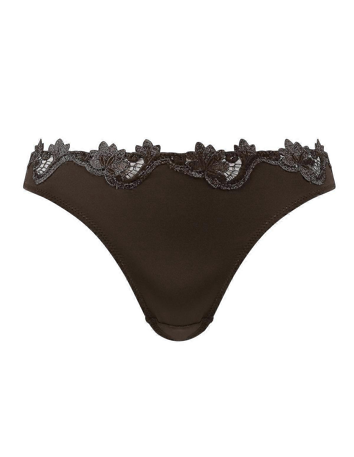 61104-C-170 Women'S Brown Solid Colour Panty Thong