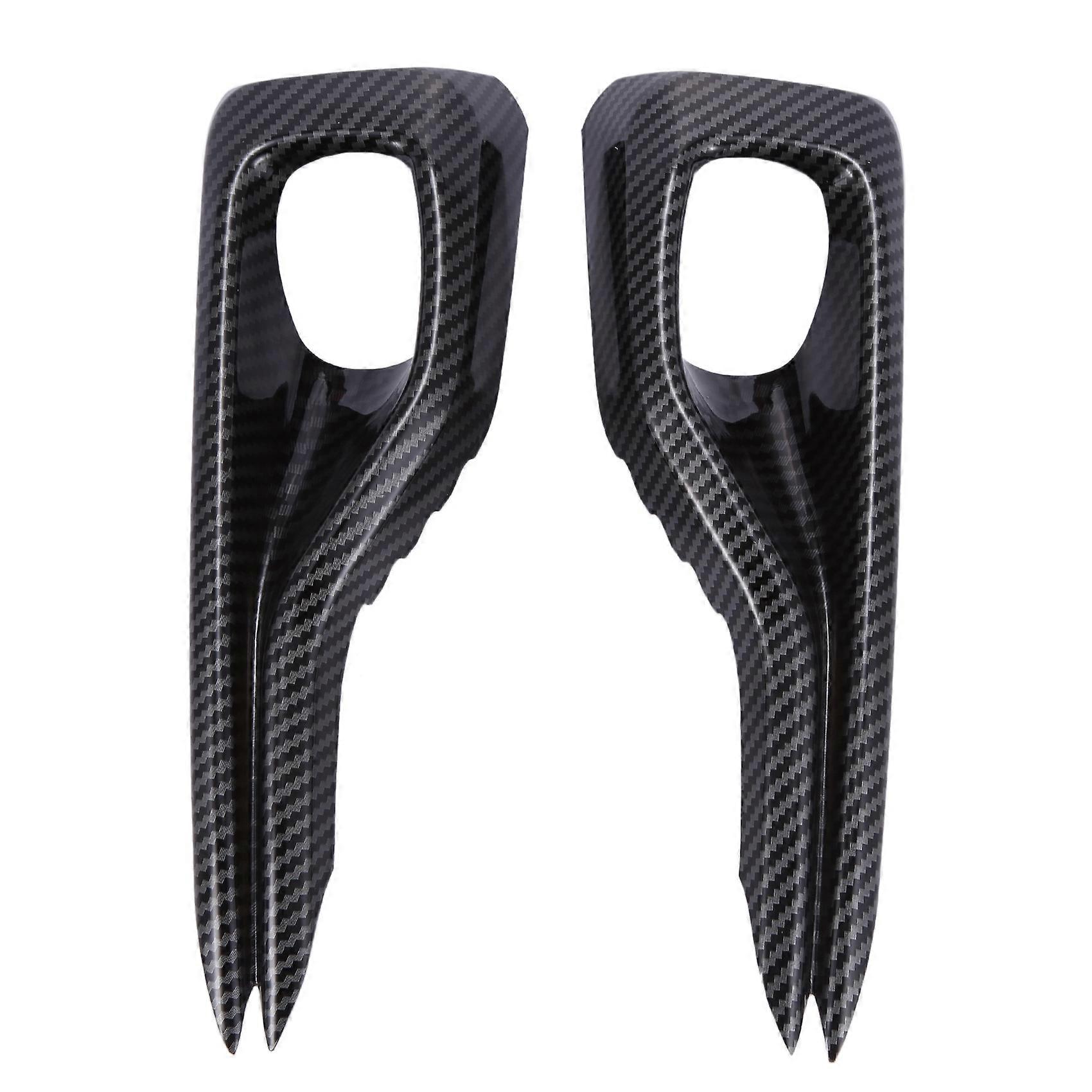 2Pcs Front Foglight Lamp Cover Trim Frame Exterior Accessories for Focus 2019 2020 ST-Line